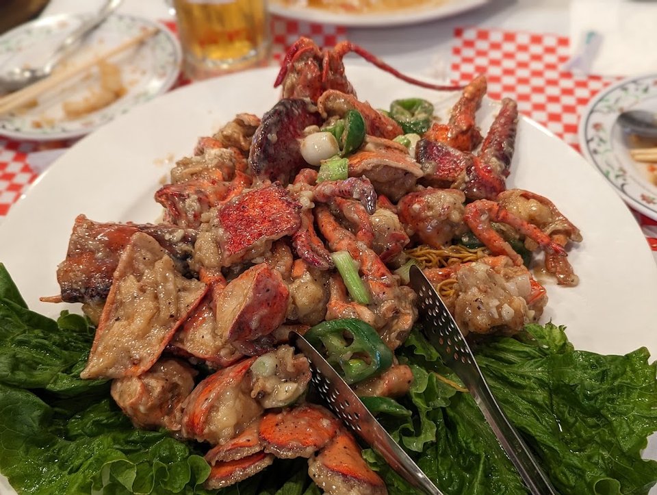 Lobster with Noodles